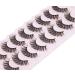 Yawamica 16MM C Curl Mink Lashes - Natural Wispy Medium Volume False Eyelashes, 8 Pairs Pack - Buy Online on GoSupps.com