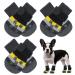 Kuoser dog socks 3 pairs of dog socks anti-slip dog socks paw protection dog shoes Pfot protection Suitable for use on hardwood floors in the interior dark M m (6-pack) black