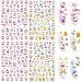 DIBESTS 4 Sheets Cute Cartoon Nail Art Stickers - 3D Anime Cat Designs for Girls, Kids & Women | Kawaii Manicure Decorations with 300+ Decals - Buy Online on GoSupps.com