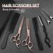 JASON Professional Hairdressing Scissors Set - 6.5 inch Hair Cutting & Thinning Scissors, Rose Gold Hairdresser Set - Buy Online on GoSupps.com