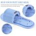 Buy Petalum Silicone Shower Sandals - Non-Slip Massage Foot Brush with Suction Cups | Deep Cleaning & Cornea Peeling | One Size - Blue - Buy Online on GoSupps.com