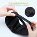 Buy Gritin Silk Sleep Mask - 100% Natural Skin-Friendly Eye Mask for Side Sleepers with Adjustable Straps & Earplugs - Dark Black | International Shipping - Buy Online on GoSupps.com