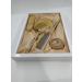 Vintage Gold Make-Up Mirror & Hairbrush Set | Antique Comb & Mirror Set for Beauty | Elegant Make-Up Accessories - Buy Online on GoSupps.com