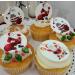 24 x Edible Stand up Santa Claus Mix XVIII. Pre-Cut Wafer Paper Cupcake Toppers Father Christmas Party Winter Birthday Cake Decorations