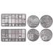 Niceneeded Nail Art Stamping Plates Image template contain 6 pieces nail plates nail stamp templates with Lace Flower Geometric Crown Patterns Image Plates for DIY Nail Design