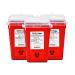OakRidge Products 1 Quart Size (Pack of 3) Sharps Disposal Container - Approved for Home and Professional use