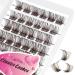 Cluster Lashes  Crislashes Lash Clusters 13 Rows Soft  DIY Eyelash Extensions  78 PCS Resuable Cluster Eyelash Extensions at Home (F13 Mix 8-16mm) 30 Gram (Pack of 1) Brown-D-Curl-mix8-16