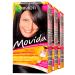 Garnier Movida Semi Permanent Hair Dye Cream Colouring Shampoo Tone on Tone Colour 55 Black Ammonia Free Avoids Regrowth Effect Acts in 15 Minutes - 3 Treatments 3x 55 Black