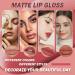 Buy 4Pcs Nude Matte Liquid Lipstick Set - Waterproof Long-Lasting Non-Stick Velvet Lip Gloss Makeup Gift for Women - Buy Online on GoSupps.com