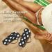 Buy Mnsruu Black Flip-Flops with Large Dots - Stylish & Comfortable for Home Hotel Spa Travel - Unisex Sizes Available - Buy Online on GoSupps.com