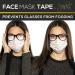 Uplift Secret Face Mask Tape Double Sided (100 Count) - Prevents Fogging, Slipping & Gaps - Works with All Masks - Buy Online on GoSupps.com