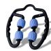 Bodyrest muscle massage roller fascia roller & self-massage.Anti cellulite neck shoulder thighs legs and arms.Relaxation around the world of fascia light blue