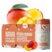 Bashi - Kava Drink Experience - Natural Relaxation & Stress Relief - Plant-Based Kava Extract - Non-Alcoholic Caffeine Free - Peach Mango 8oz - 6 Pack