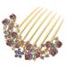 MAGICLULU wedding hair accessories wedding hair accessories for brides Twist Miss hair combs crystal flower hairpin hair accessories wedding accessories for brides comb hair comb