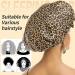 Satin Bonnet for Women | Silk Hair Wrap for Sleeping | Curly Hair Bonnet for Black Women | Leopard Print Satin Bonnet - Buy Online on GoSupps.com