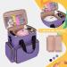 LUXJA Nail Polish Organizer | Holds 70 Bottles & Lamp | Purple Case with Bags & Pockets | Tools Storage | Patent Pending - Buy Online on GoSupps.com