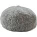Shop TruClothing 8 Panel Baker Boy Hat - Vintage Tweed Wool in Light Grey | Classic Shelby Style for Men & Women - Buy Online on GoSupps.com