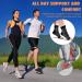 4 Pairs Neuro Socks for Men and Women Compression Socks Medical Neuropathy Socks Plantar Fasciitis Socks Sprained Ankle Support Breathable Anti-Slip Foot Support Brace for Pain Relief L/XL Black Skin - Buy Online on GoSupps.com
