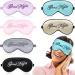 6 Pieces Silk Sleep Eye Cover Masks Soft Blindfold Eye Mask Satin Eye Sleeping Mask Adjustable Strap Sleeping Eye Blinder Night Eyeshade Cover for Women Men Night Sleep Travel Nap (Mixed Color)