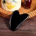 Rosenice Gua Sha Jade Stone Tool for Face & Body Skincare - Reduce Muscle Tensions and Puffiness - Festive Gift Idea (Black) - Buy Online on GoSupps.com