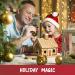 Christmas Mini Village Gingerbread House Kit - DIY Set with Candies, Fondant, Icing, Decorating Supplies, & Holiday Stickers - Buy Online on GoSupps.com