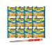 Ja Cor Instant Ramen Noodle Soup Soy Sauce Flavor Noodles 3 oz Bulk Pack Bundle with 1-Set of Reusable Stainless Steel Chopsticks (12 Individual Packs)