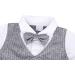 AmzBarley Baby Boys Gentlemans Tuxedo Rompers Grey 2-3 Years - Buy Online on GoSupps.com