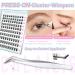 Calaili Self-Adhesive Eyelash Cluster Set 100 D Curl Reusable Lashes No Glue Required Includes Tweezers for Beginners - Buy Online on GoSupps.com