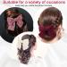 4 Pack Bows Hair Clip for Women Silky Satin Hair Bows Big Bowknot Hairpin with Ribbon Solid Color French Hair Barrette for Women Girls Red+Black+White+Pink - Buy Online on GoSupps.com
