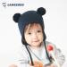 LANGZHEN Toddler Winter Hat Earflap Knit Warm Cap Fleece Lined Beanie for Baby 6-12 Months Navy+Grey - Buy Online on GoSupps.com