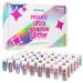 Hemway Mixed Chunky Glitter-54 X 6G (0.21oz) Ultra Sparkle Glitter Shaker Set multi-purpose glitter mixtures in different colors for make-up nails eyes face skin body hair festivals mixed sparkle glitter