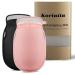 Exfoliating Body Scrubber Glove 2Pcs/Set Korean Exfoliating Mitt Thickened Body Scrub Gloves Deep Exfoliating Mitt Body Exfoliator Glove Exfoliating Gloves for Shower (Black+Pink)
