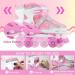Light Up Roller Skates for Kids - Adjustable Size Pink Skates for Boys and Girls Beginners (10C-1Y) - Buy Online on GoSupps.com