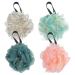 Beaupretty 4pcs Colorful Large Bath Ball Body Wash Sponge Bath Loofahs Body Loofah Travel Loofah Exfoliating Bath Ball Shower Puffs Body Wash Ball Bathing Accessories Loofah Sponge