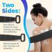 36 Silicone Back Scrubber for Shower - Extra Long Hygienic Body Brush with Handle for Exfoliating & Massaging - Black - Buy Online on GoSupps.com
