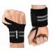IPOW 2 wrist band Land -joint support. Adjustable breathable wrist Support for sports fitness bodybuilding - black red orange gray