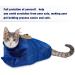 Weewooday Cat Grooming Washer Mesh Bag - 2 Pack Breathable Adjustable Muzzles for Bathing, Nail Trimming, and Feeding - Scratch-Resistant Restraint Bag in Blue - Buy Online on GoSupps.com