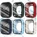 Fullife 6-Pack Waterproof Case for Apple Watch Series 7/8 45mm with Tempered Glass Screen Protector - Full Protective Hard PC Bumper Case - 6 Colors - Buy Online on GoSupps.com