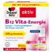 Doppelherz B12 Vita-Energie Vegan and high-dose with 350 g vitamin B12 per bottle 30 ampoules 30 pieces (1 pack)