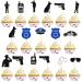 30Pcs Police Academy Graduation Cupcake Toppers Police Officer Party Supplies Retirement Party Decorations for Police Officer Police Officer Birthday Party Decorations for Boys and Girls