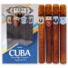 Cuba Quad I Men 4 Pc Gift Set 1.17oz Gold EDT Spray, 1.17oz Royal EDT Spray, 1.17oz Winner EDT Spray, 1.17oz S