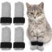Hemoblo Cat Claw Covers - Scratch Protection & Breakable Mesh Paw Caps for Cats | 4 Pcs Gray (10x9x0.5cm) - Ideal for Grooming & Bathing - Buy Online on GoSupps.com