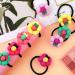15-Piece Elastic Hair Bands with Flowers for Girls - Colorful Mini Bow Hair Ties for Toddler Ponytails - Buy Online on GoSupps.com