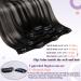 Buy Laavoo Real Hair Extensions - Clip In Black Balayage Ombre Silver 70g Double Weft Remy Hair 12 Inch/30cm - Perfect for International Shipping! - Buy Online on GoSupps.com