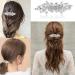 2Psc Diamante Hair Clips for Women Prom Hair Clips Diamante Hair Accessories Crystal Hair Clip for Wedding Guest Rhinestone Barrette Elegant Hairpins Accessories for Bridal (Silver&Gold) - Buy Online on GoSupps.com