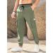 Elegancity Men's Cargo Trousers - Casual Jogger Work Pants with Drawstring Waist and Pockets (40, A-Green) - Buy Online on GoSupps.com