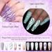 Rechoo 6PCS Reflective Glitter Nail Polish Gel Set - Sparkly UV Gel for Nail Art Design 8ml Diamond Glitter Colors for Drawing Lines - Buy Online on GoSupps.com