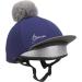 LeMieux Pom Pom Horse Riding Hat Silk with 4 Way Stretch Fabric Coordinates with Base Layers & Saddle Pads - Equestrian Headgear - Ink Blue