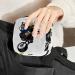 Skull Ride Motorcycle Sanitary Napkin Storage Bag | Portable Period & Tampon Holder for Women | Large Capacity Travel Makeup Bag - Multicoloured - Buy Online on GoSupps.com