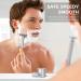 Classic Double-Edged Razor for Men & Women | Eco-Friendly Plastic-Free Silver Razor with Stand & 10 Blades - Buy Online on GoSupps.com